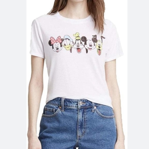 Disney Tops - NWT Disney Mickey & Friends White High Low Tee